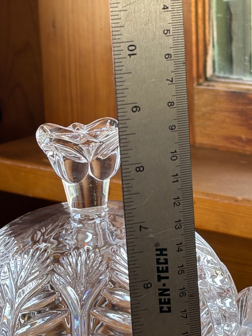 Fifth Avenue Crystal Portico Candy Dish Covered 7” Czech Vanity Storage - Picture 4 of 9